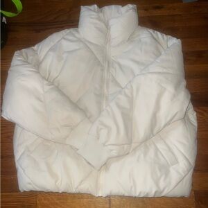 Women's White Bomber Jacket